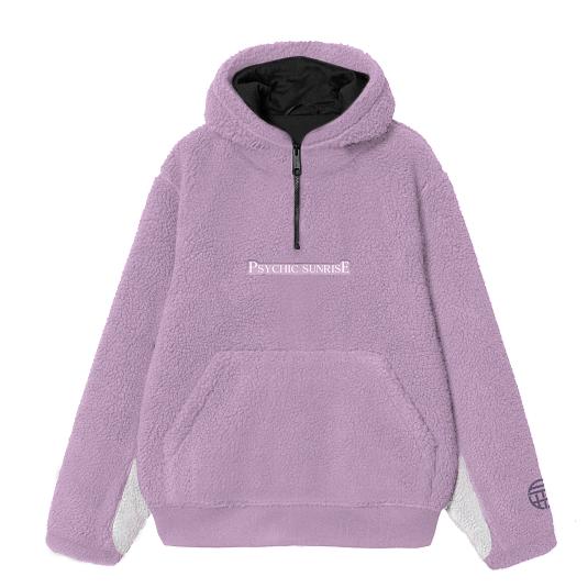 Faith Industries "Psychic Sunrise" Sherpa Hoodie Lilac
