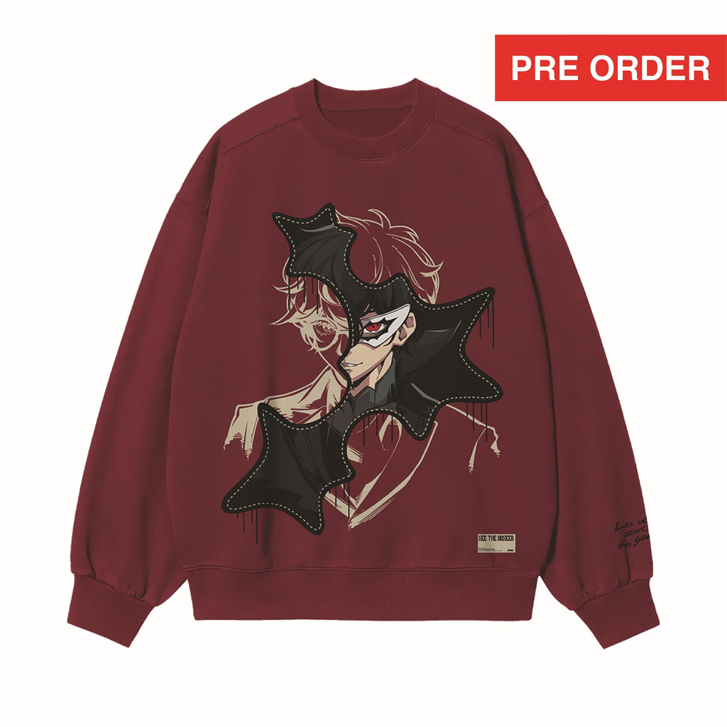 Faith Industries "Let Us Start The Game" Crewneck Burgundy