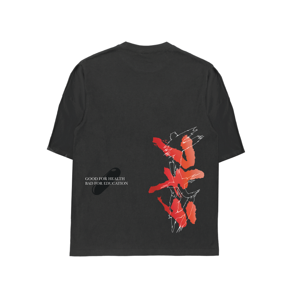 Faith Industries "Neo Tokyo is About to Explode" Black Acid Wash Tshirt