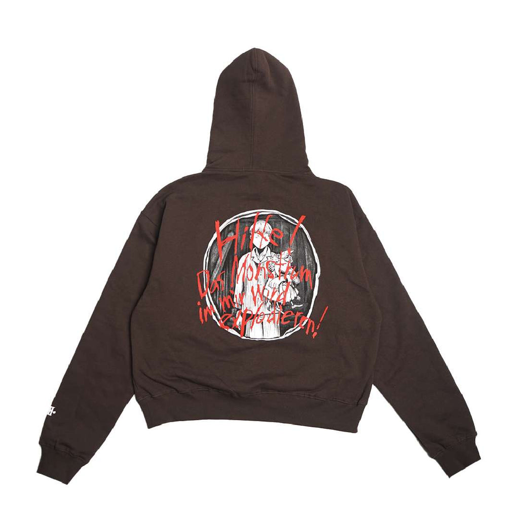 Faith Industries "Nameless Monster" Pullover Hoodie Zipp Brown