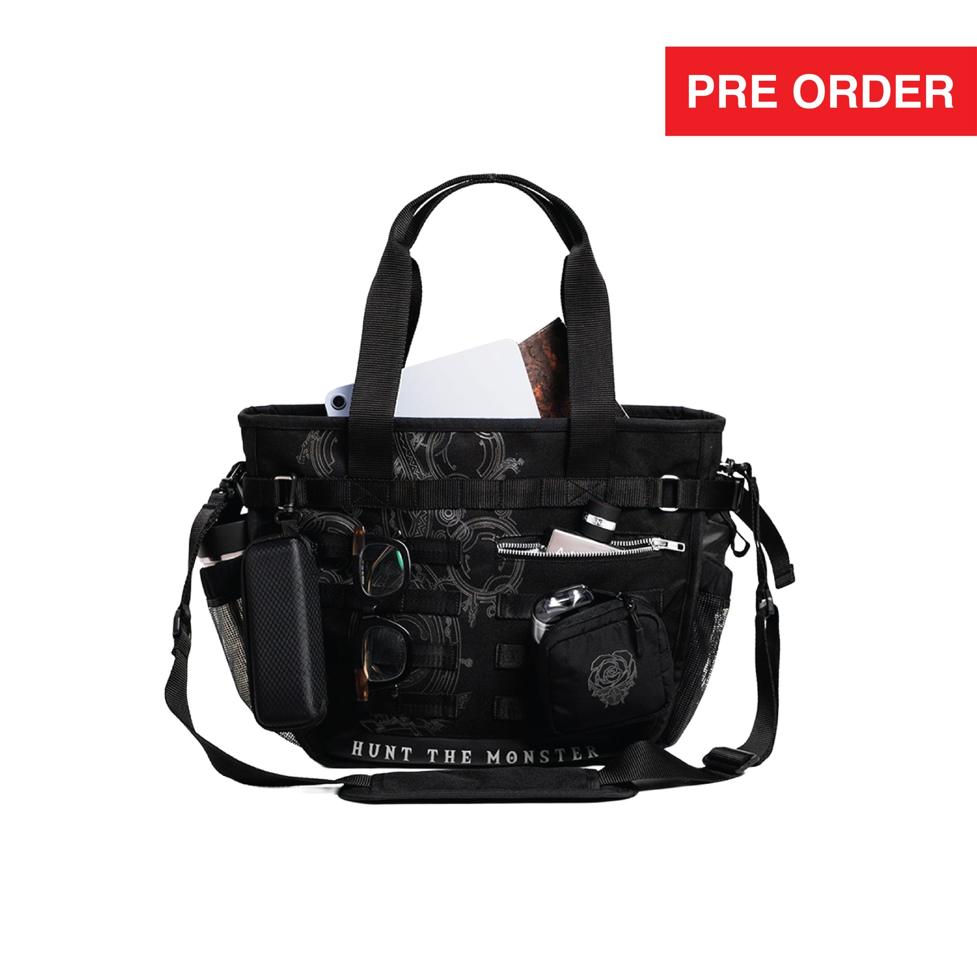 Faith Industries MH Wilds Armor Wash Black Totebag