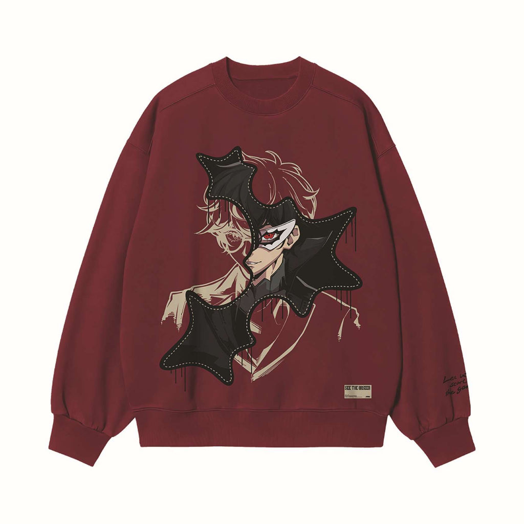 Faith Industries "Let Us Start The Game" Crewneck Burgundy