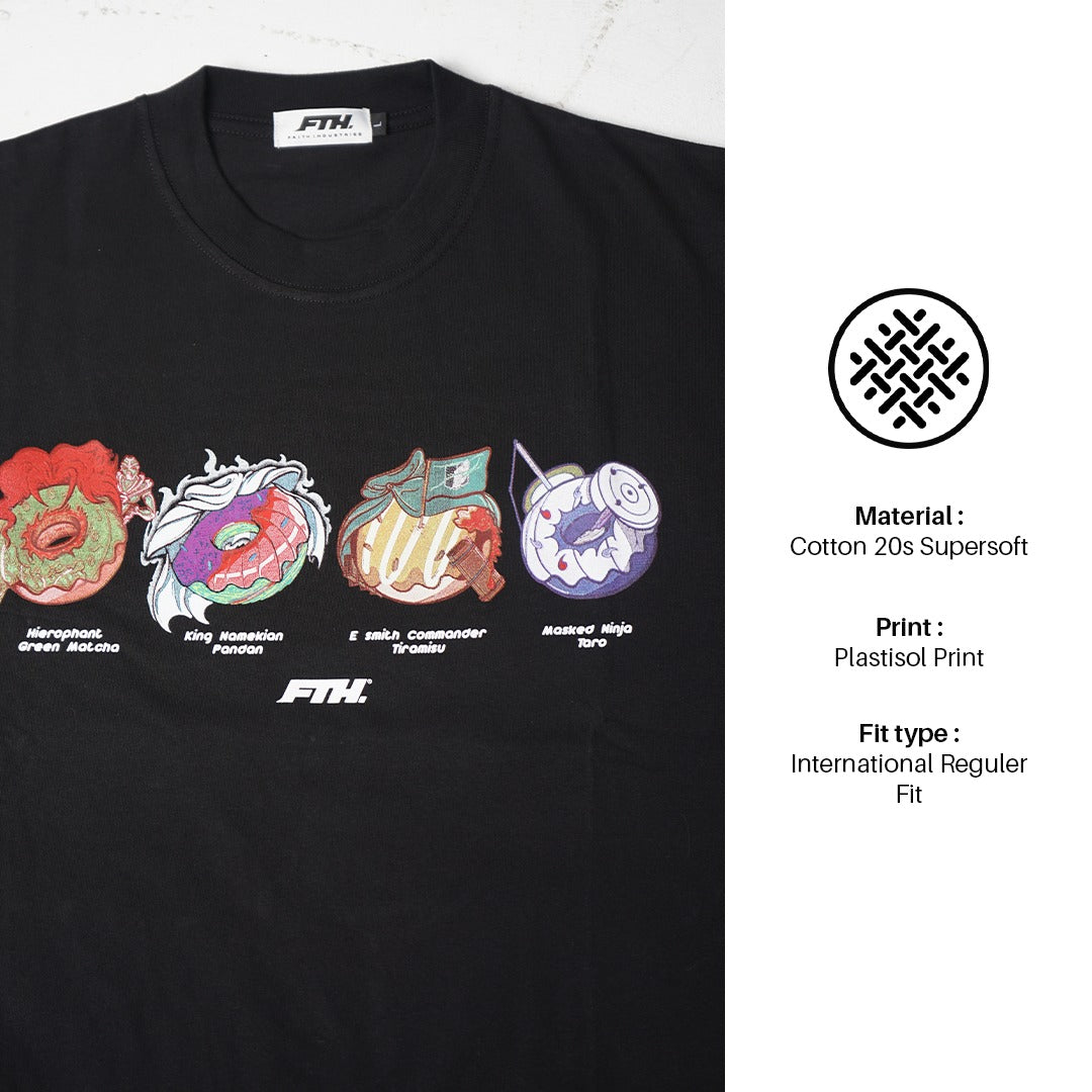 Faith Industries "Deadman Donuts V2" Black Tshirt