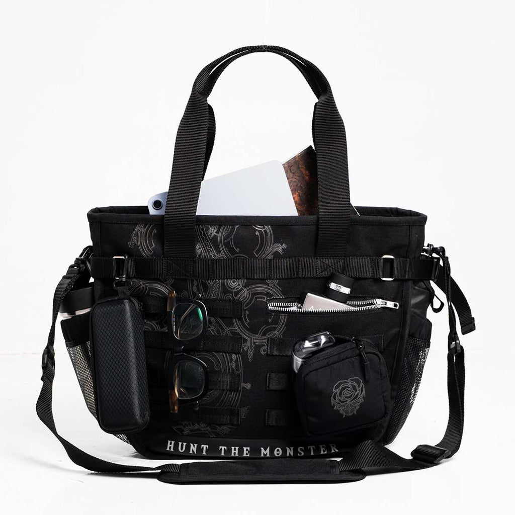 Faith Industries MH Wilds Armor Wash Black Totebag