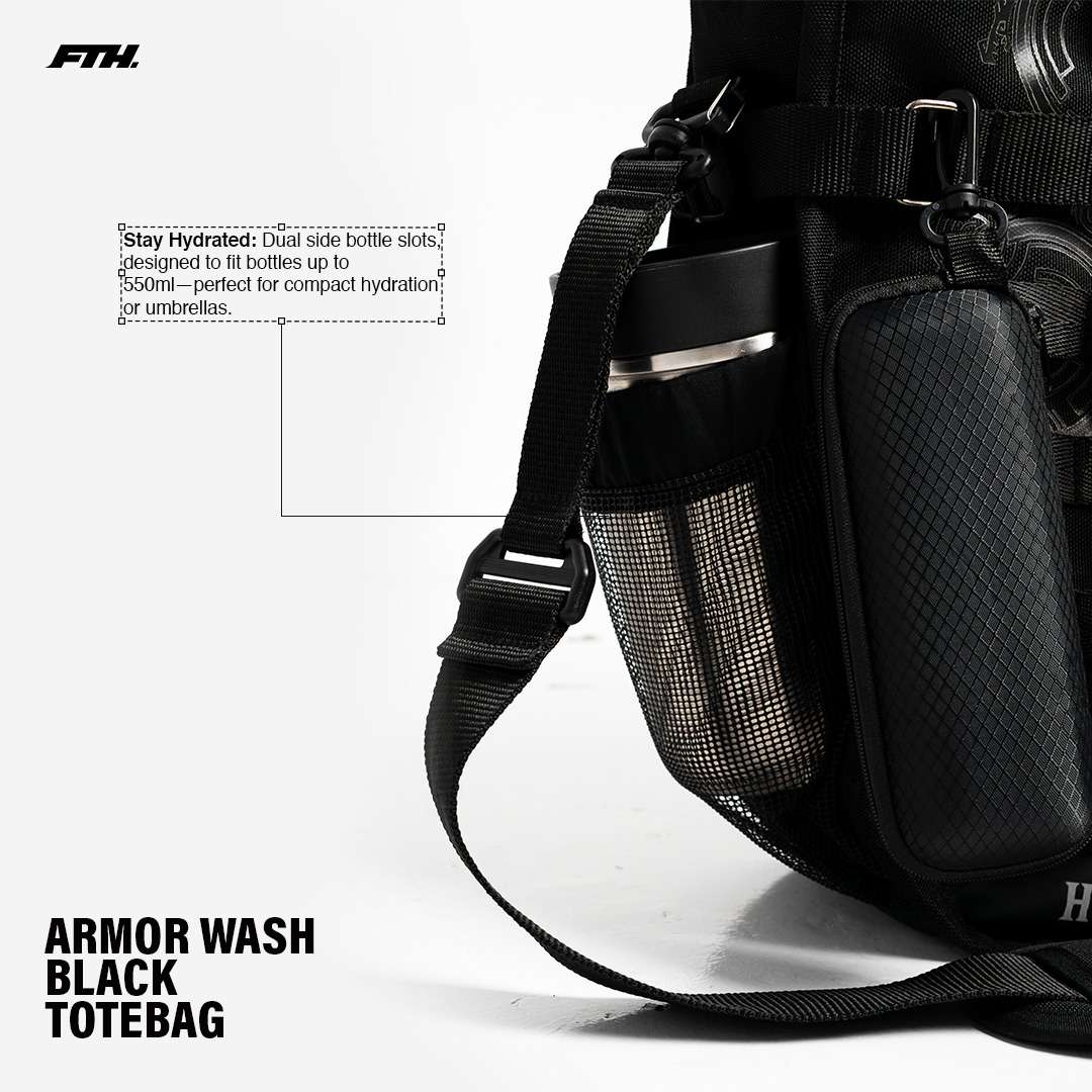 Faith Industries MH Wilds Armor Wash Black Totebag