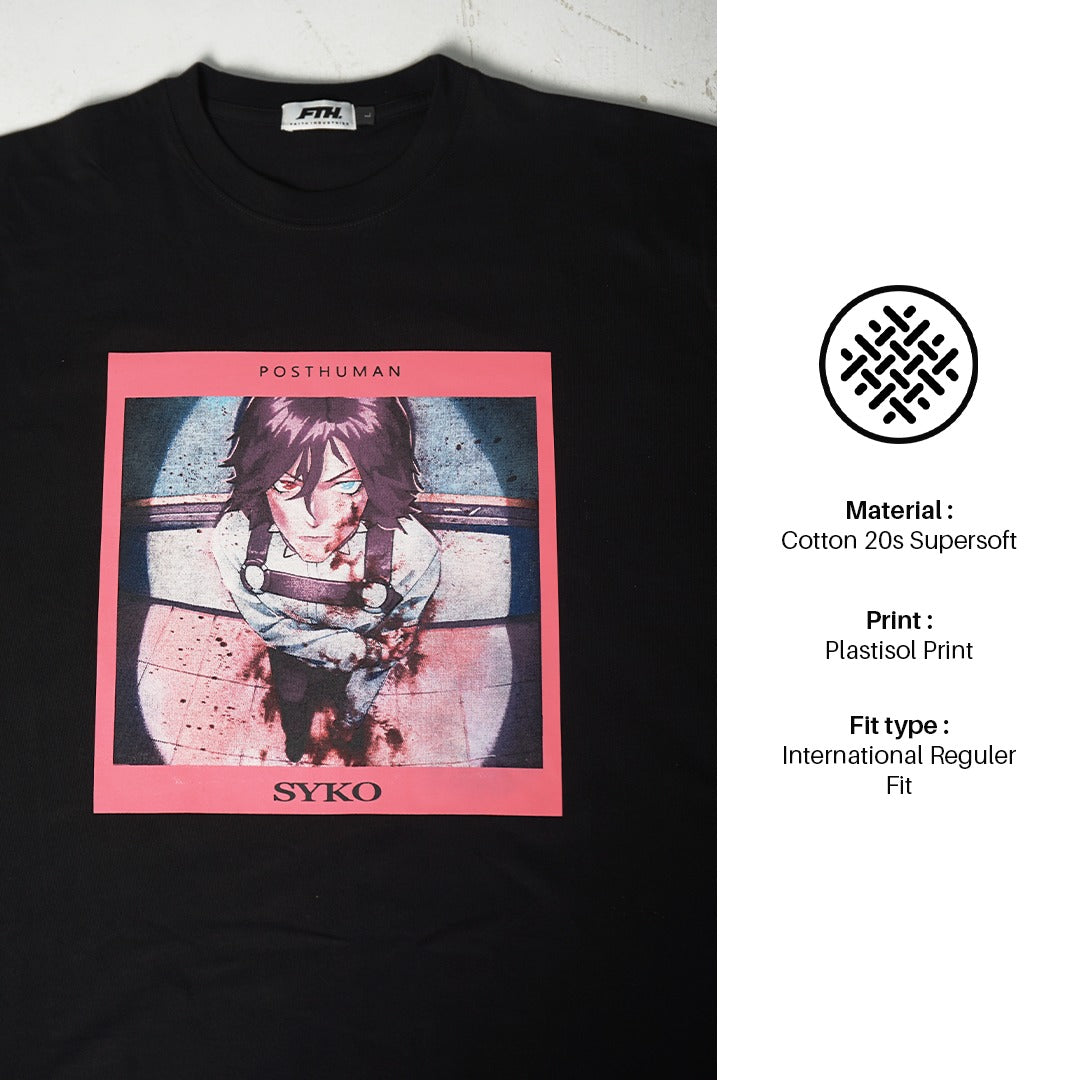 Faith Industries "Post Human : SYKO" Black Tshirt
