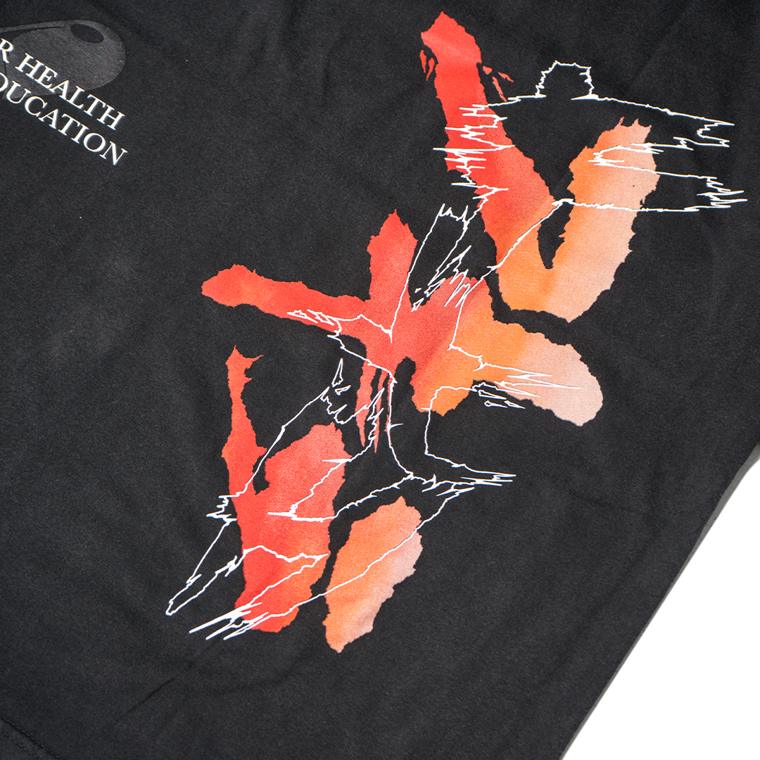 Faith Industries "Neo Tokyo is About to Explode" Black Acid Wash Tshirt