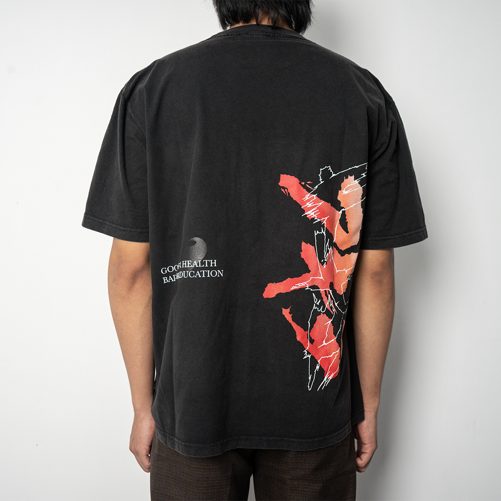 Faith Industries "Neo Tokyo is About to Explode" Black Acid Wash Tshirt