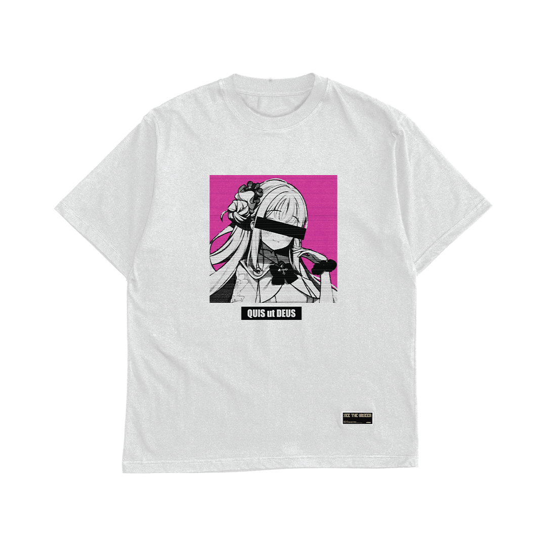 Faith Industries "Quis Ut Deus" White Tshirt