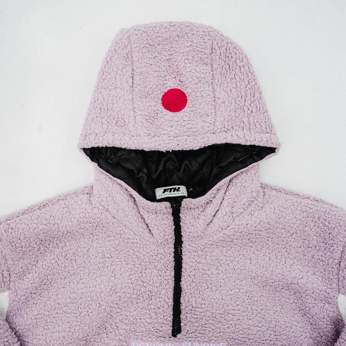 Faith Industries "Psychic Sunrise" Sherpa Hoodie Lilac