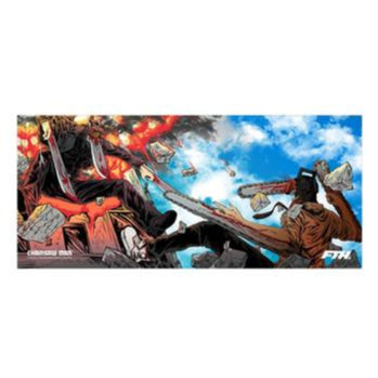 Chainsawman Katanaman vs Chainsaw Devil Deskmat