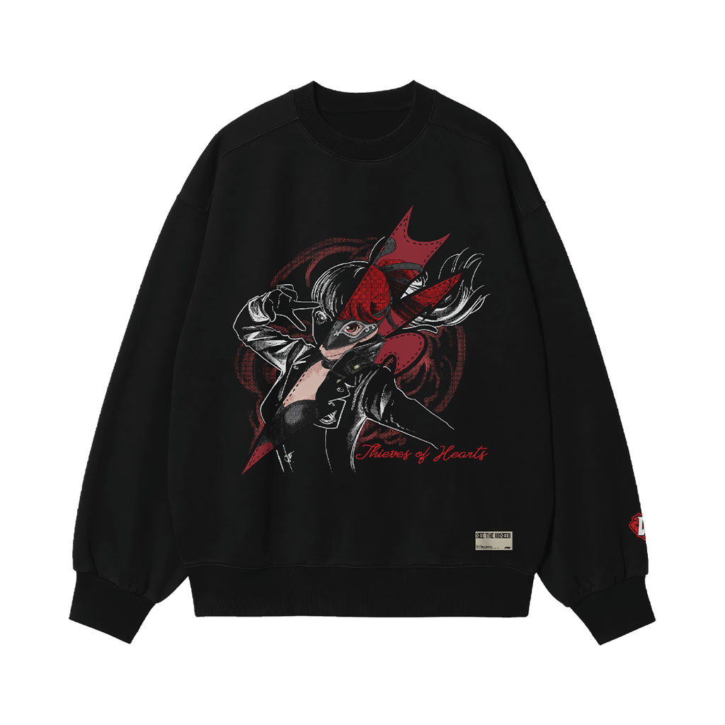 Faith Industries Thieves of Hearts "V" Crewneck  Black