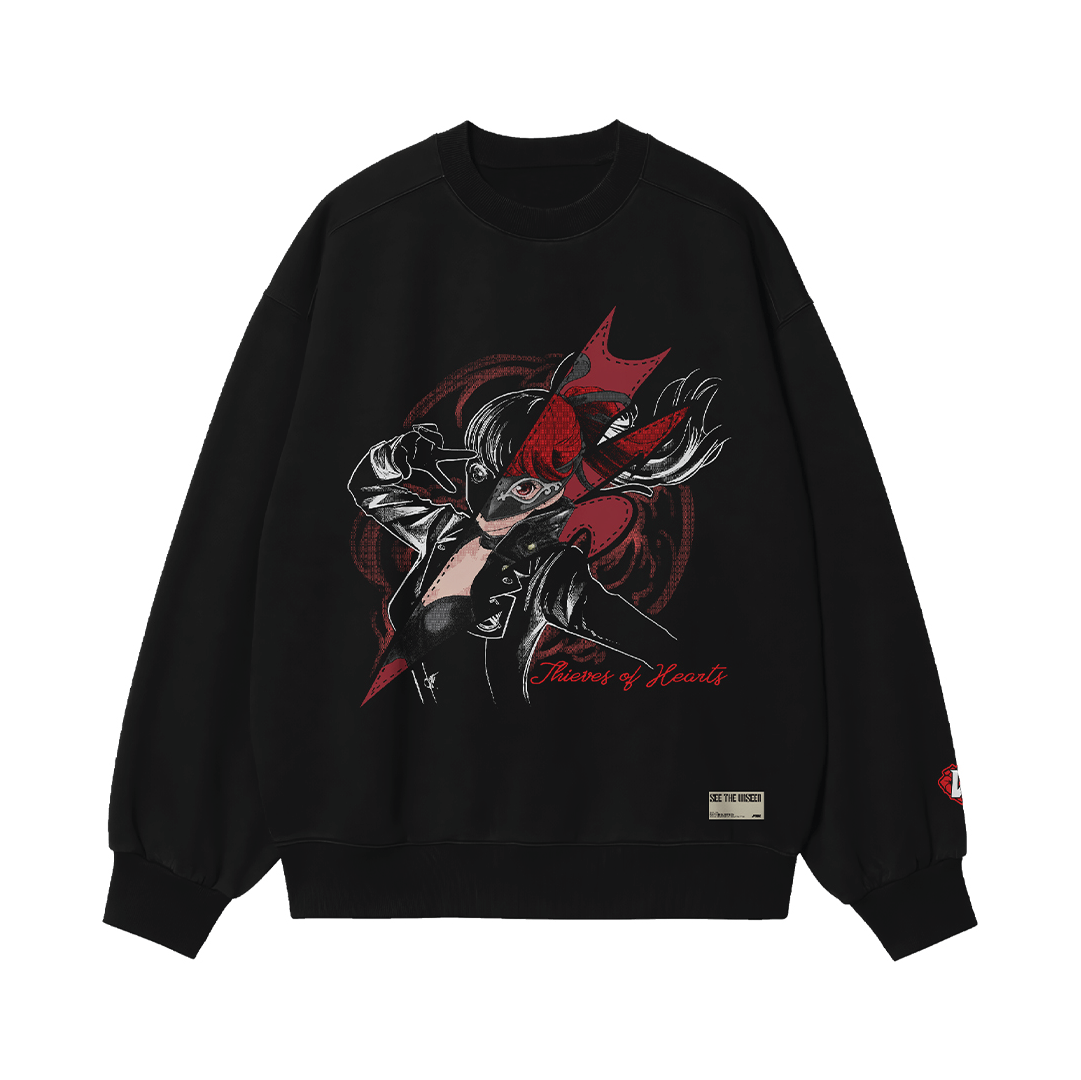 Faith Industries Thieves of Hearts "V" Crewneck  Black