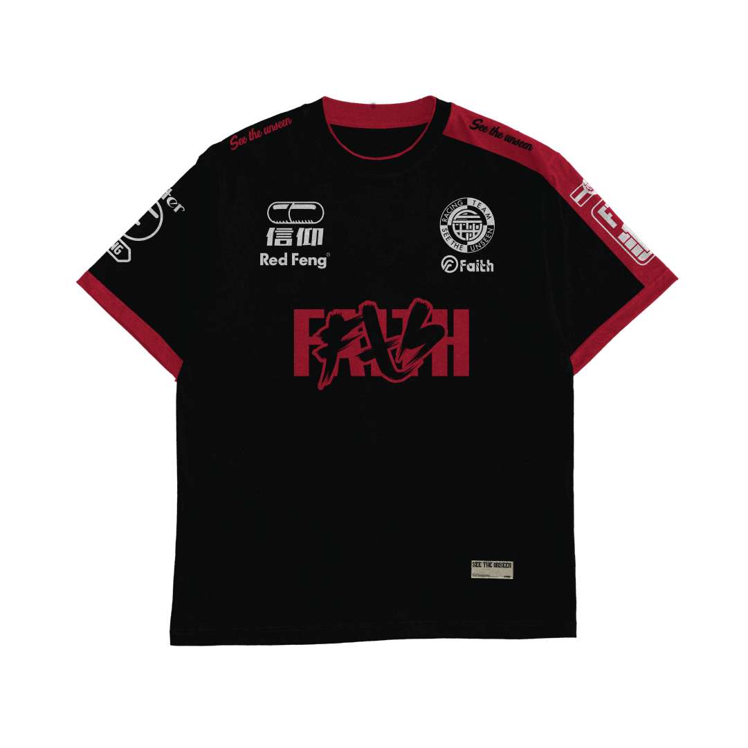 Faith Industries "Red Feng Racing Team" Black Tshirt
