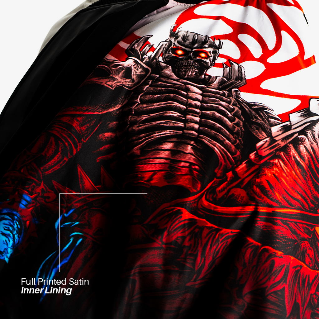 Faith Industries "The Skull Knight" Leather Jacket Black