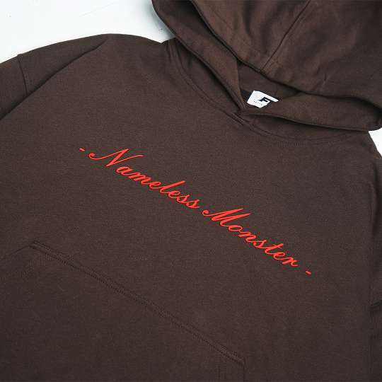 Faith Industries "Nameless Monster" Pullover Hoodie Zipp Brown