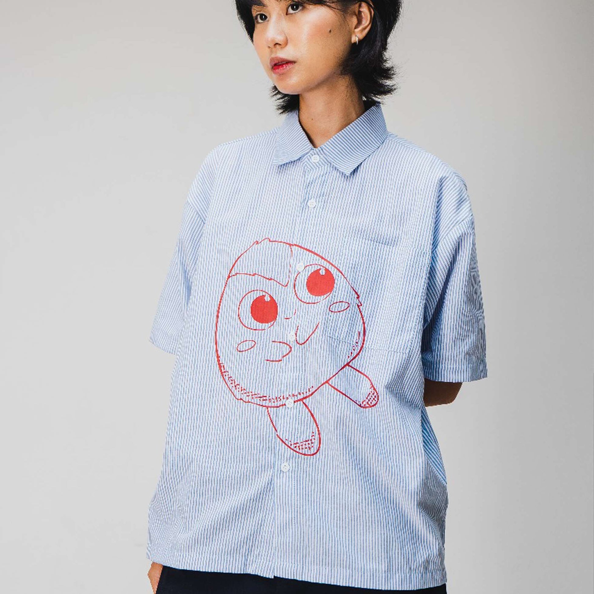 FTH x Isyana "Mamiu" Stripped Shirt